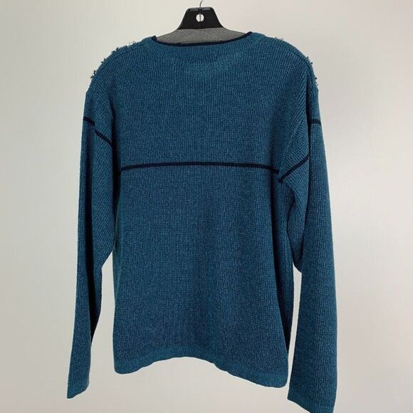 Ugly Christmas Sweater Men's size Medium Kitty Cat Googly Eyes Snowflakes Unique - Picture 3 of 6